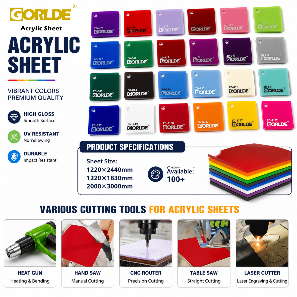 Color Acrylic Sheets | Custom Colored PMMA Acrylic Panels Manufacturer