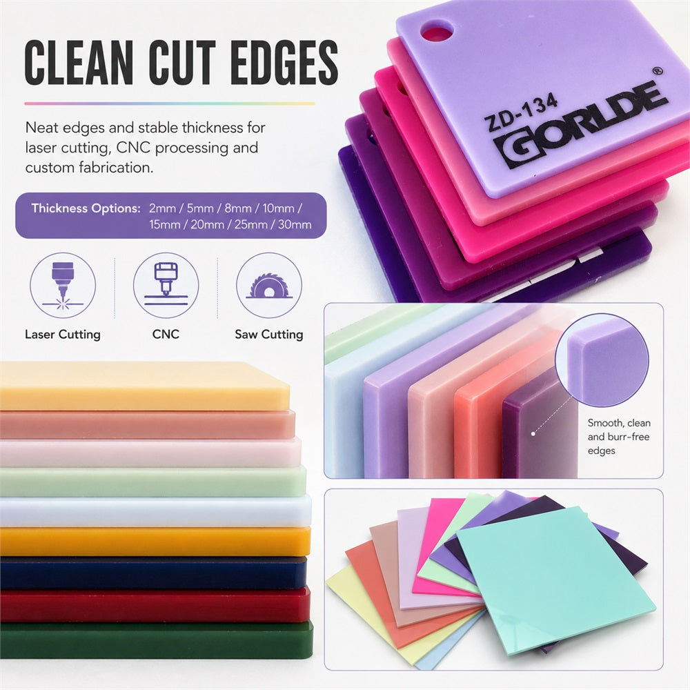 Pastel Acrylic Sheets | Custom Macaron Color PMMA Acrylic Panels Manufacturer